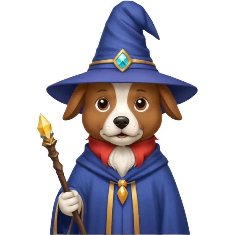 Dog wizard emoji