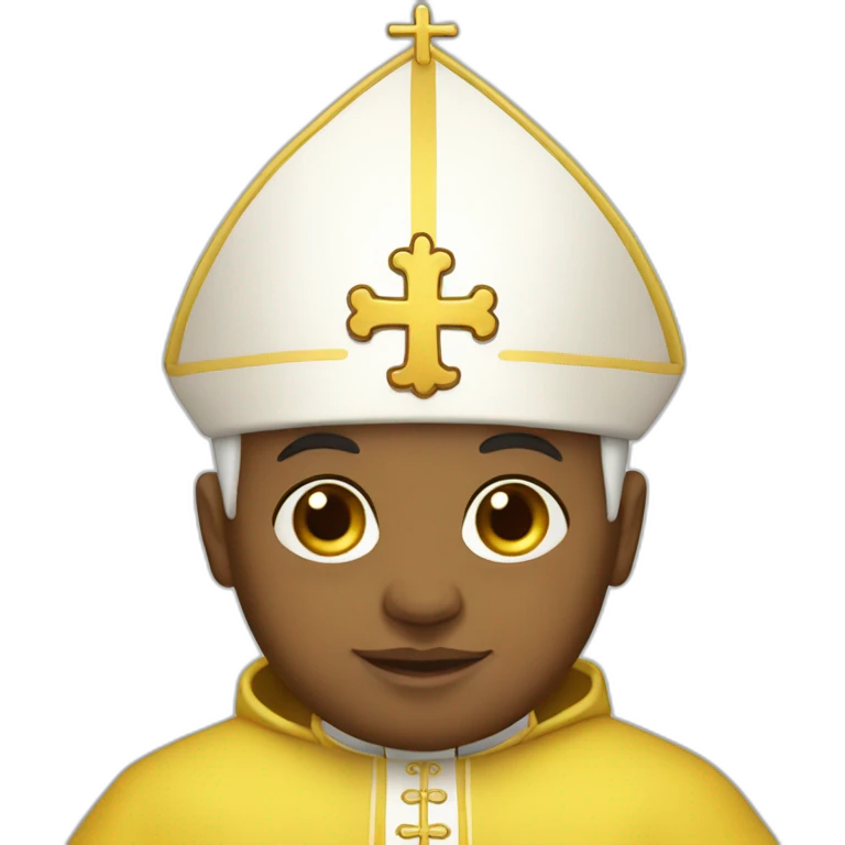 Pope-john-paul-baby-yellow-skin emoji