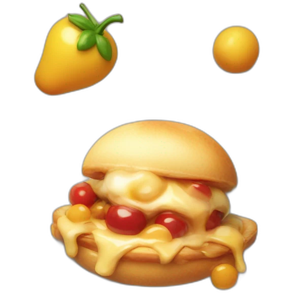 delicious blurry still life food emoji