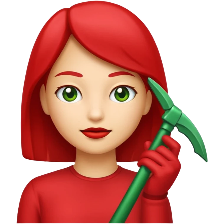 Tag vermelha com uma flecha pra cima verde do lado emoji