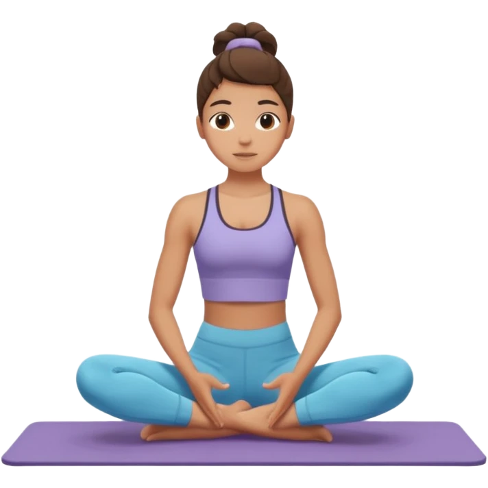 teenager doing pilates at home emoji