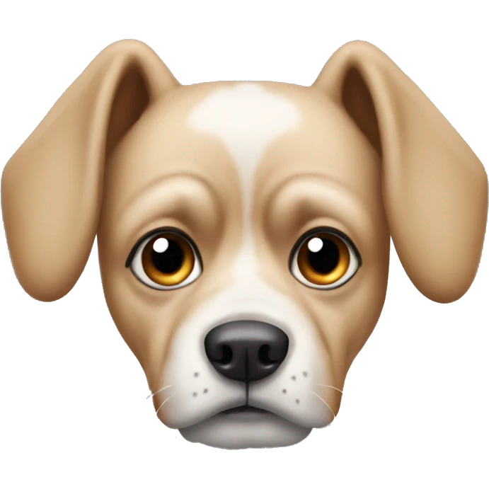 Judgmental looking dog emoji