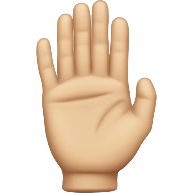 Mano de costado emoji