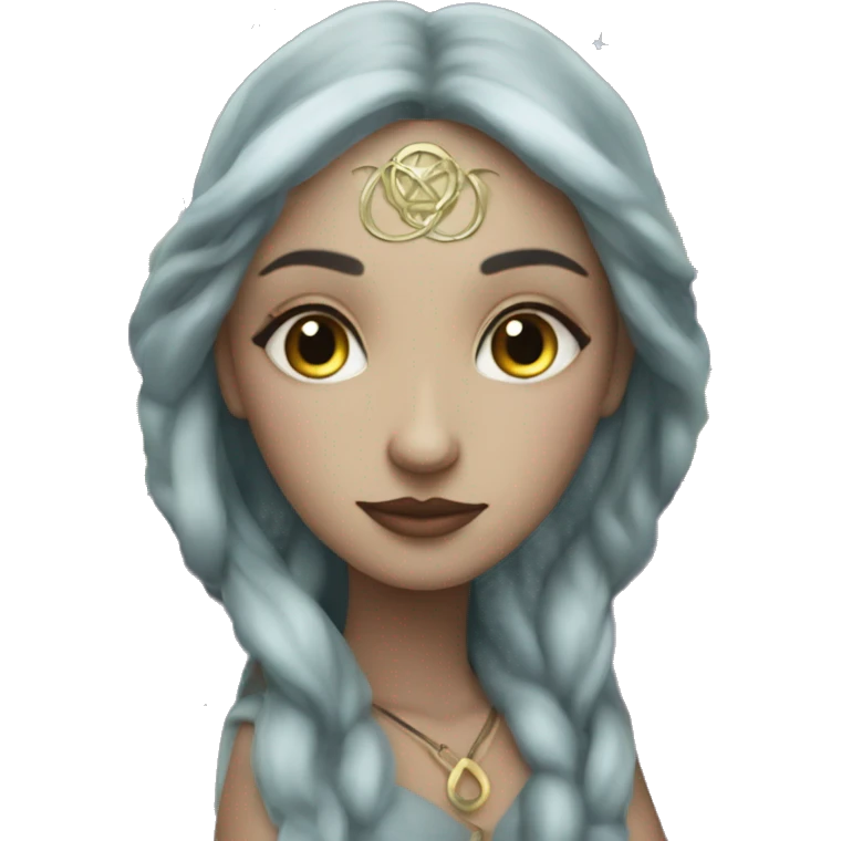 triple moon goddess  emoji