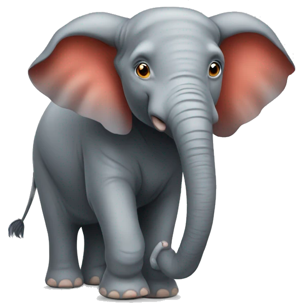 redhaired elephant  emoji