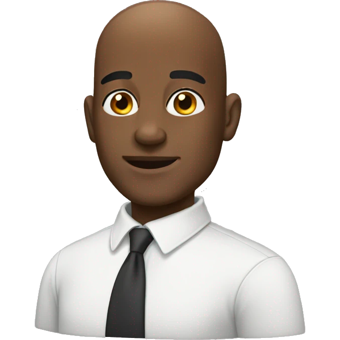 bald black man emoji