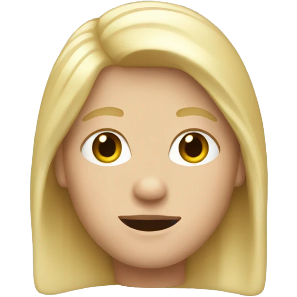 Blonde hair emoji