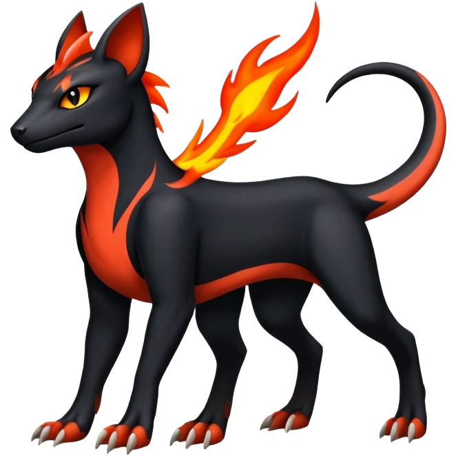Salandit-Litten-Houndour-Fakémon-hybrid-creature (full body)  emoji