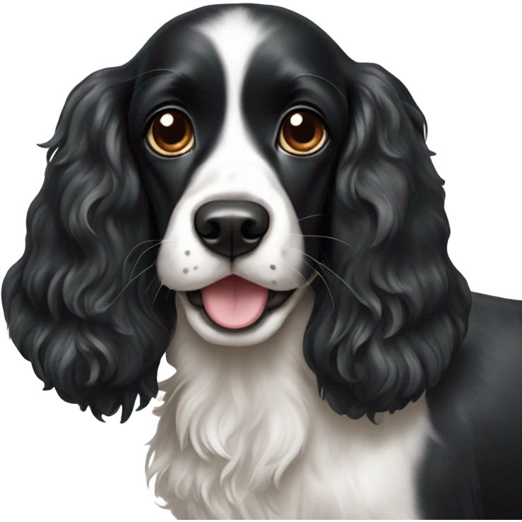 Black cocker spaniel emoji