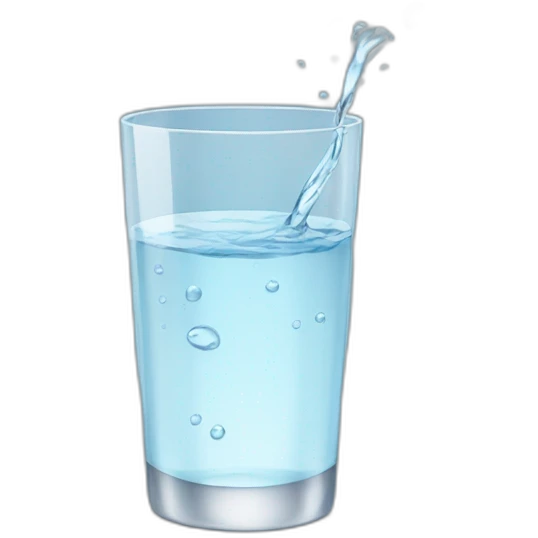 Glass of water emoji