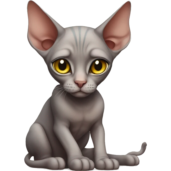 sad sphinx cat emoji
