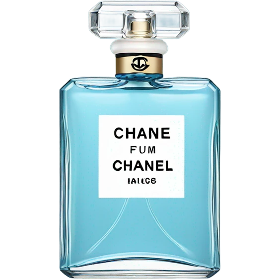 Light blue Chanel perfume emoji