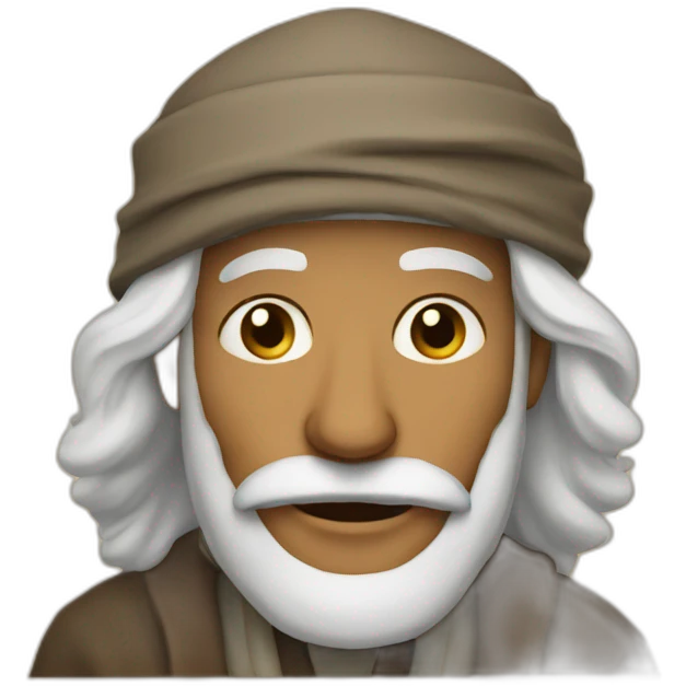 a frame with an old moroccan man emoji
