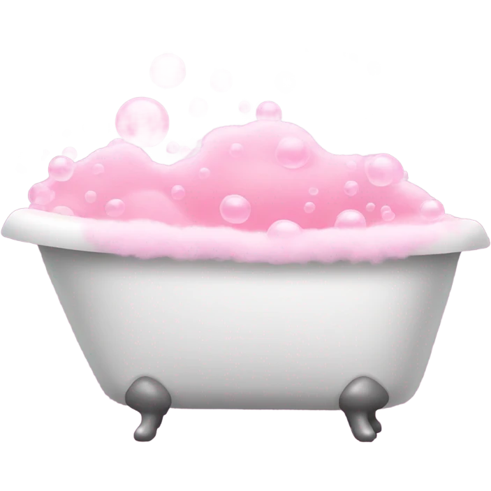 pink bubble bath emoji