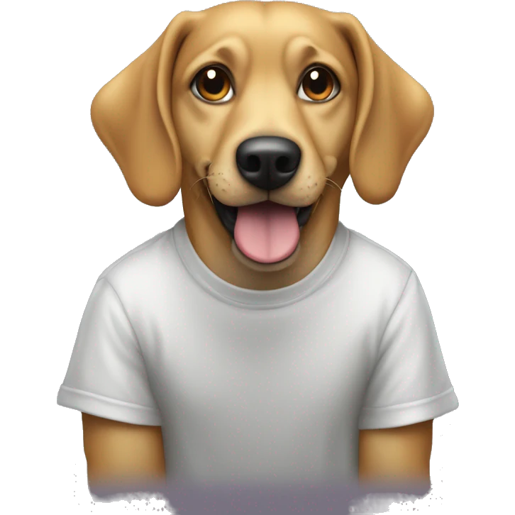 A hacker dog wearing Tubo Racng 39 t-shirt emoji
