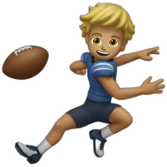 kicking emoji