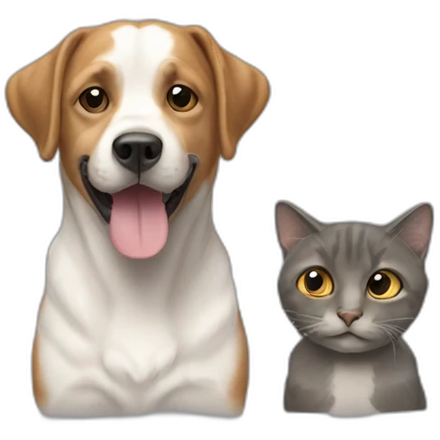 chien et chat emoji