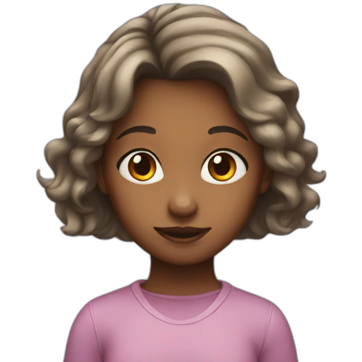girl playing self emoji