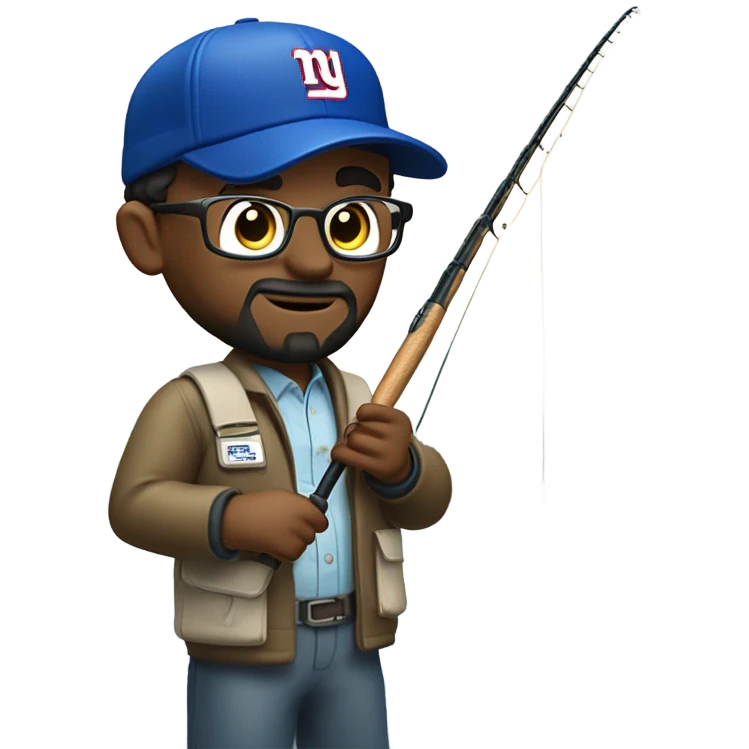 Anesthesiologist father husband flyfshing New York giants emoji