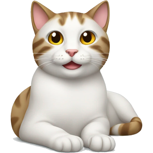 Cat relaxing  emoji