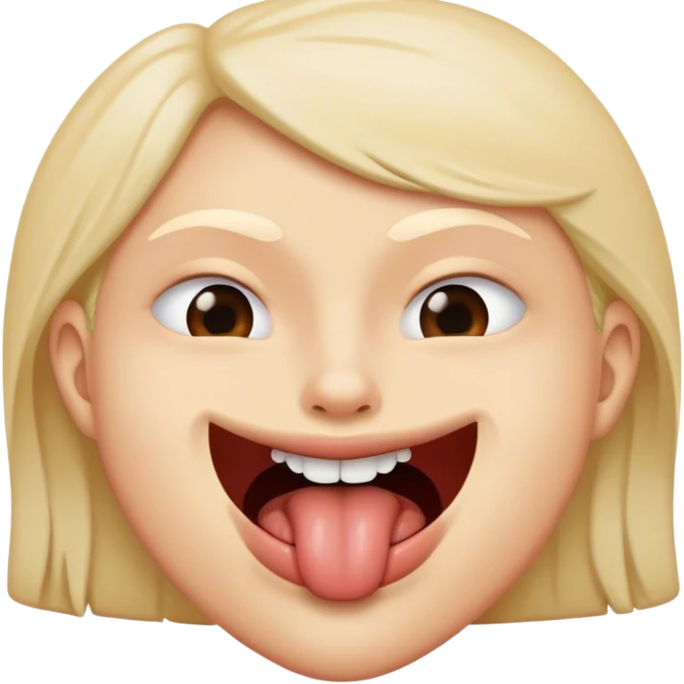 Face biting lip emoji