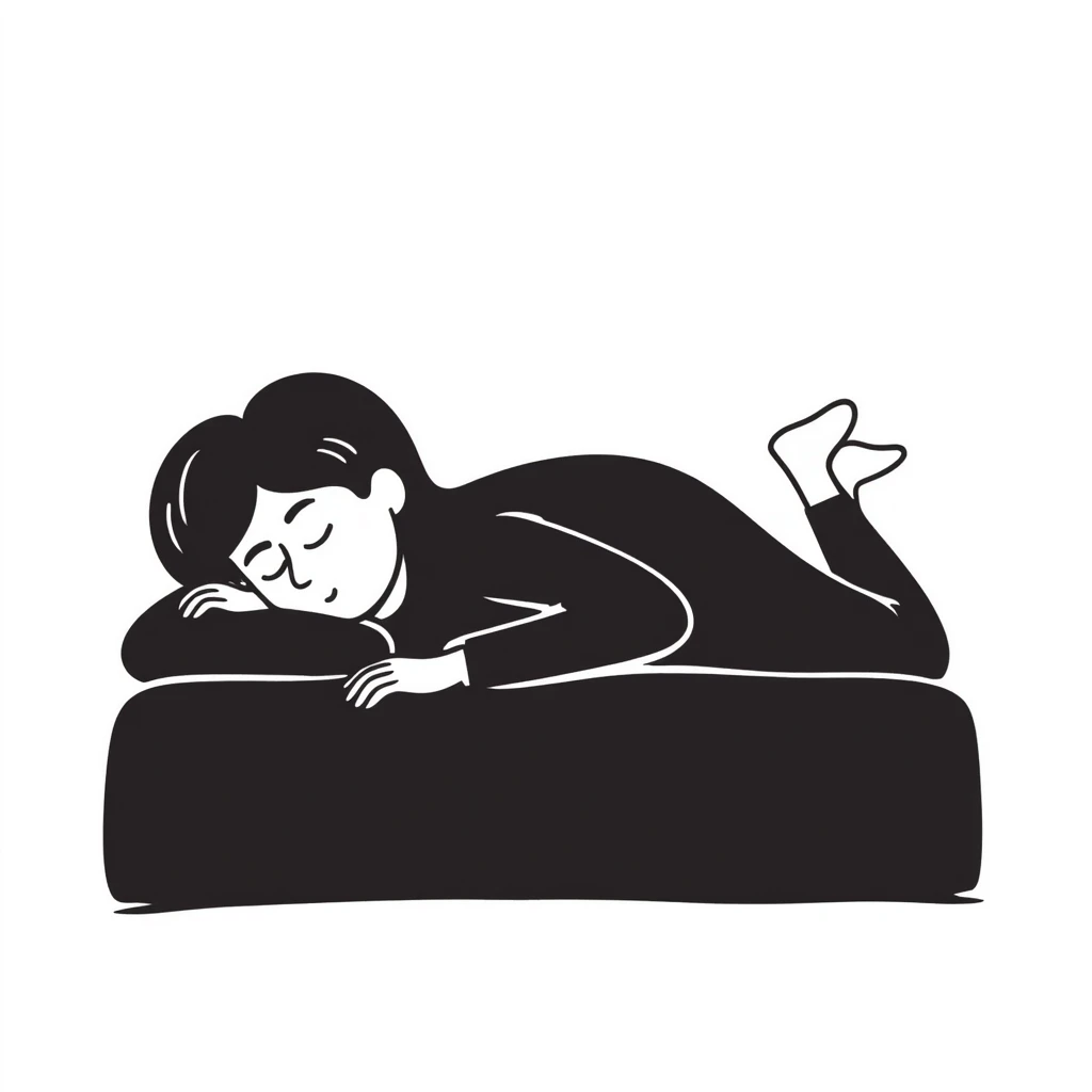 woman lying down with wet hair emoji