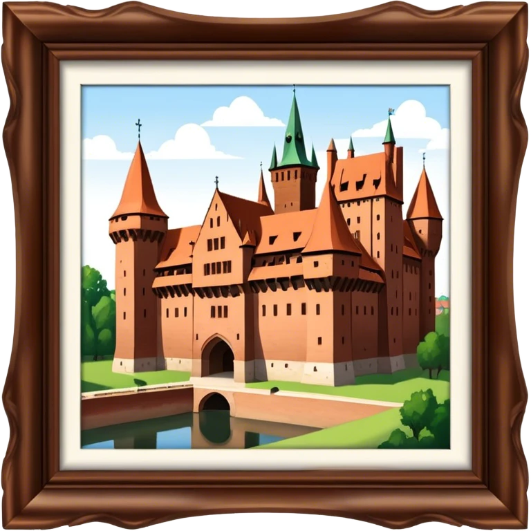 Cinematic Realistic Malbork Castle  Emoji emoji