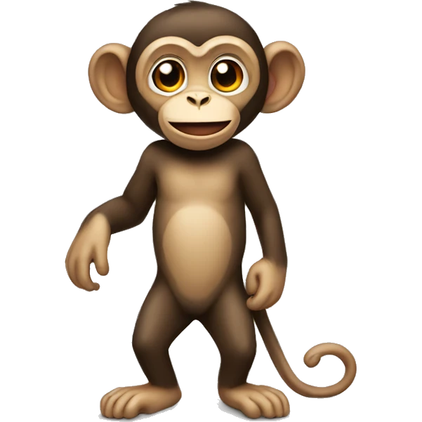 Monkey takes a dress up emoji