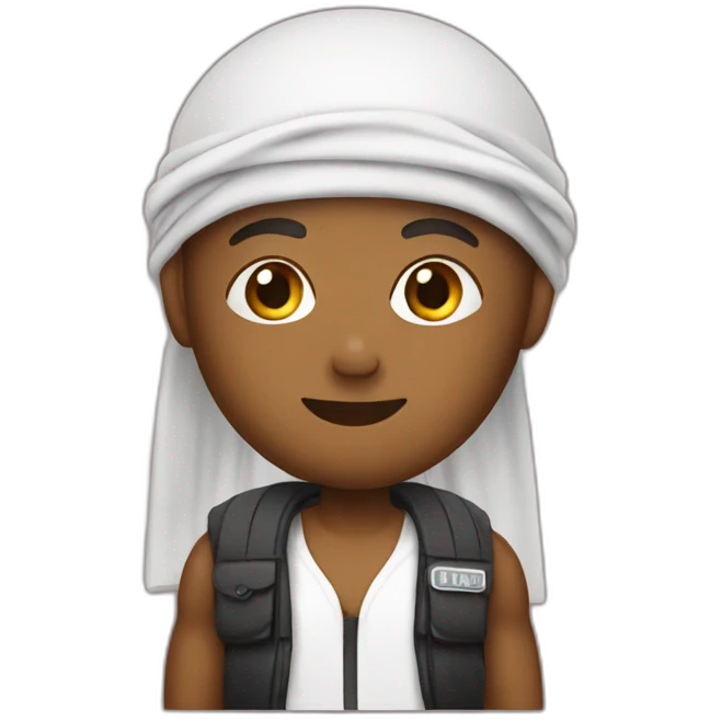 Love emoji wearing a durag emoji