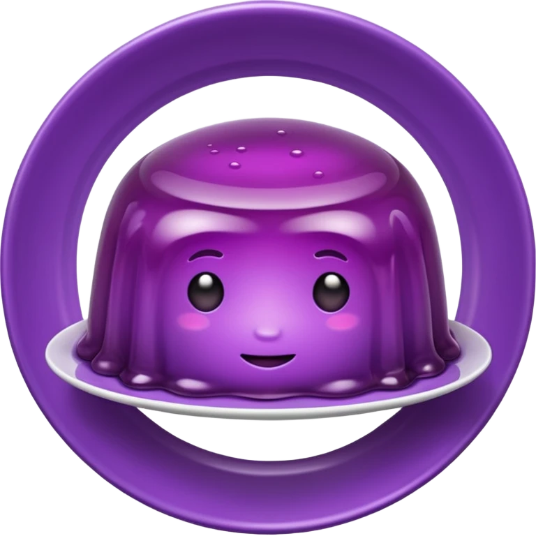 purple jelly on a plate emoji