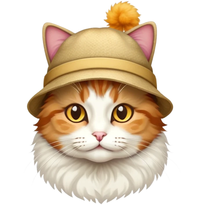 cat wearing a hat emoji