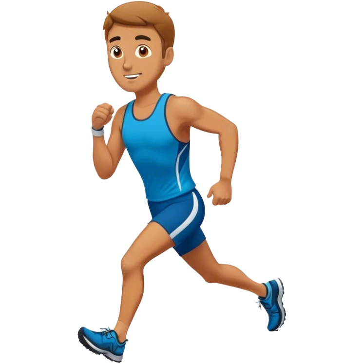 Man trail running emoji