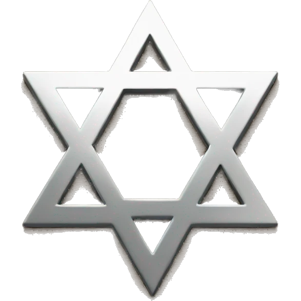 Star of David cut in half emoji