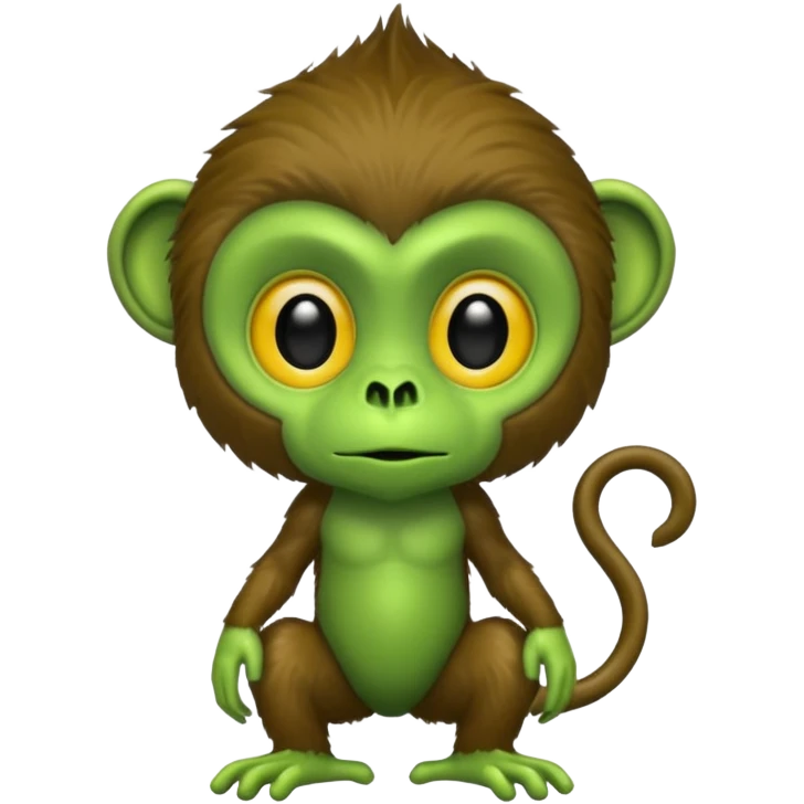 Alien monkey full body  emoji