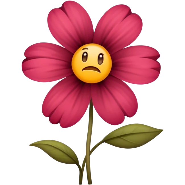 Flower with Poor petal emoji