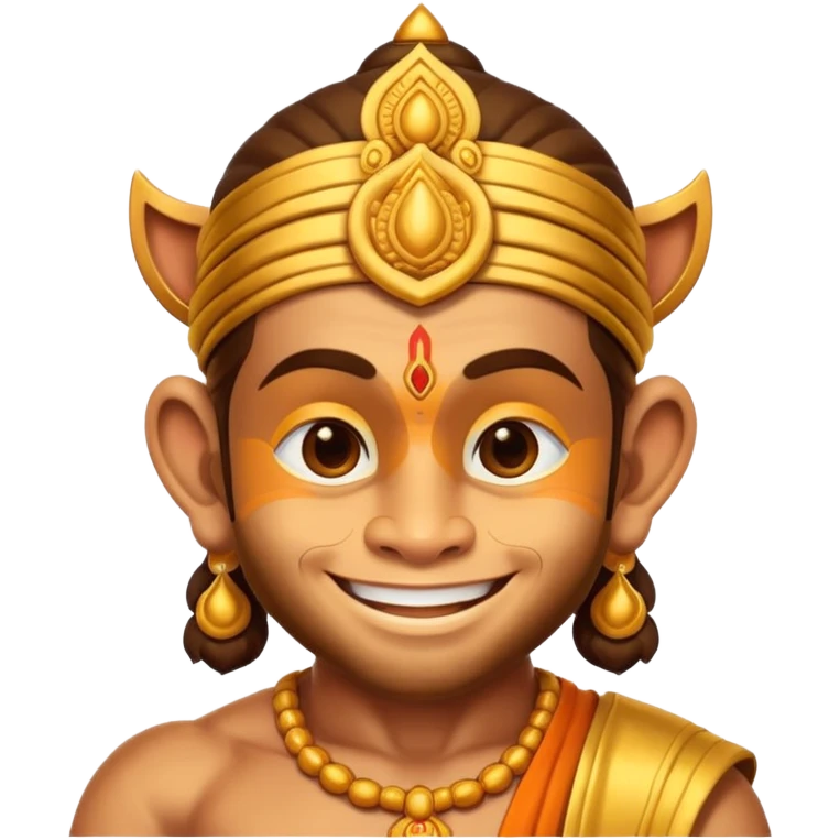 Hanuman ji god giving blessings  emoji