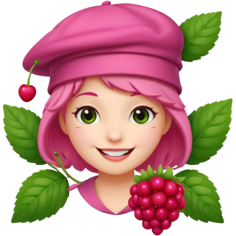 Cute berry female emoji