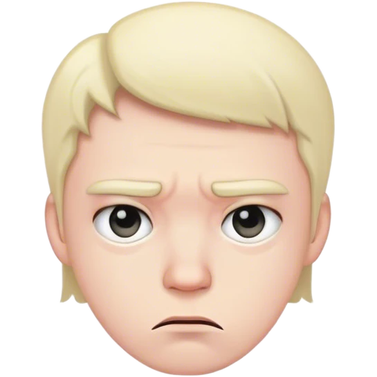 Super frown face emoji