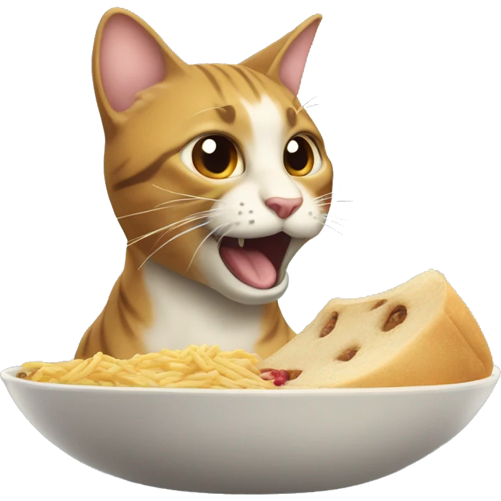 Gatto che mangia una mela  emoji