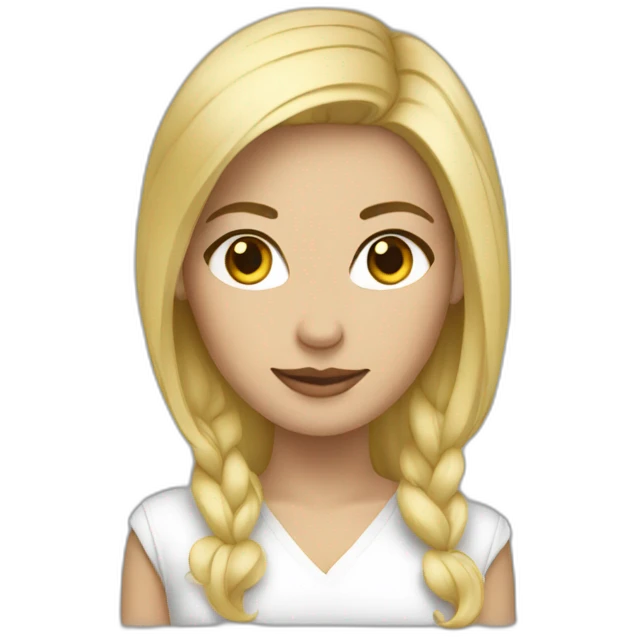 femme agée blonde cheveux court  emoji