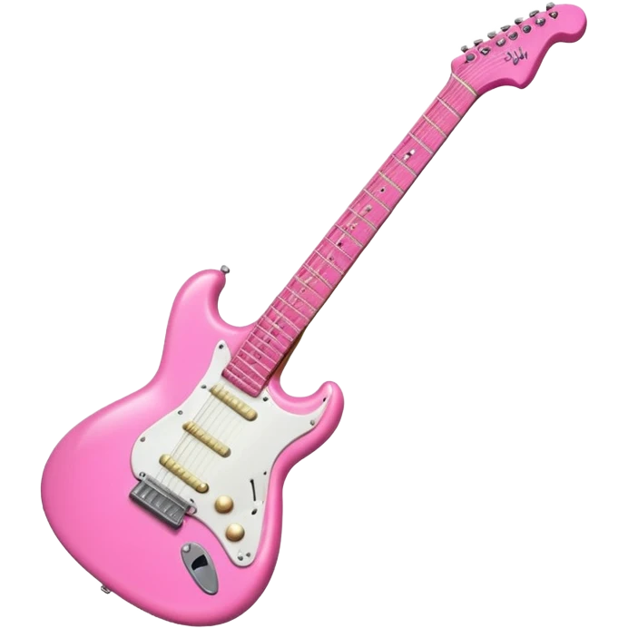 Pink electric Guitar emoji