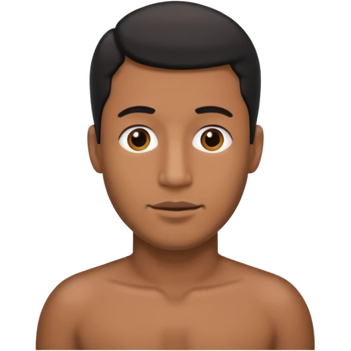 a man with a black dick emoji