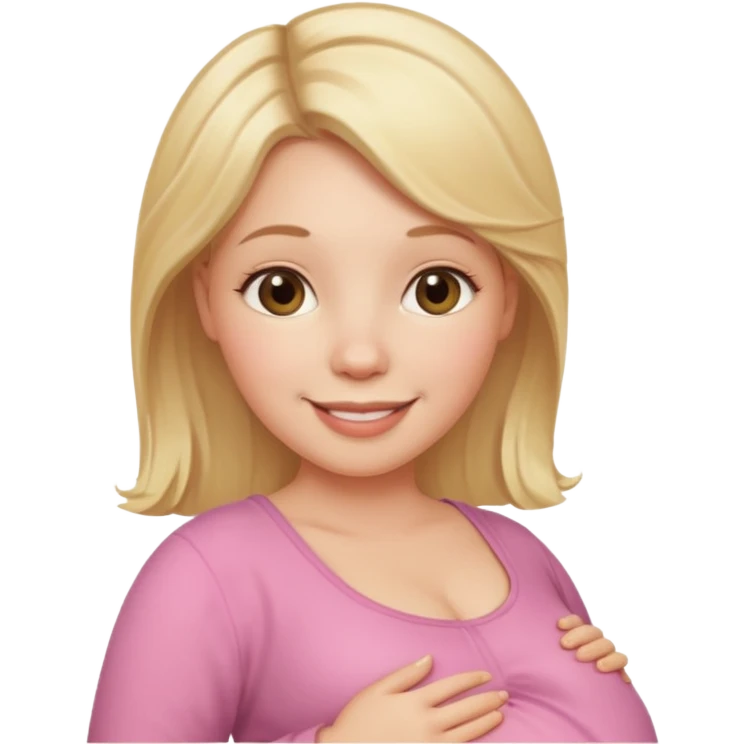 pregnant white woman with blonde hair emoji