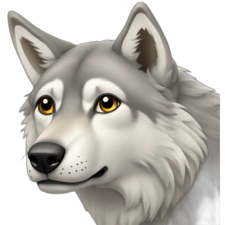 loup sur humain emoji