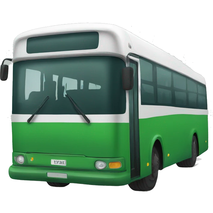 green modern russian bus emoji