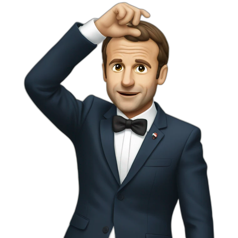 Macron qui dab emoji