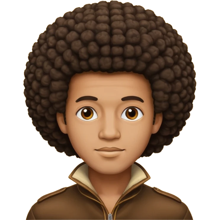 man with afro emoji
