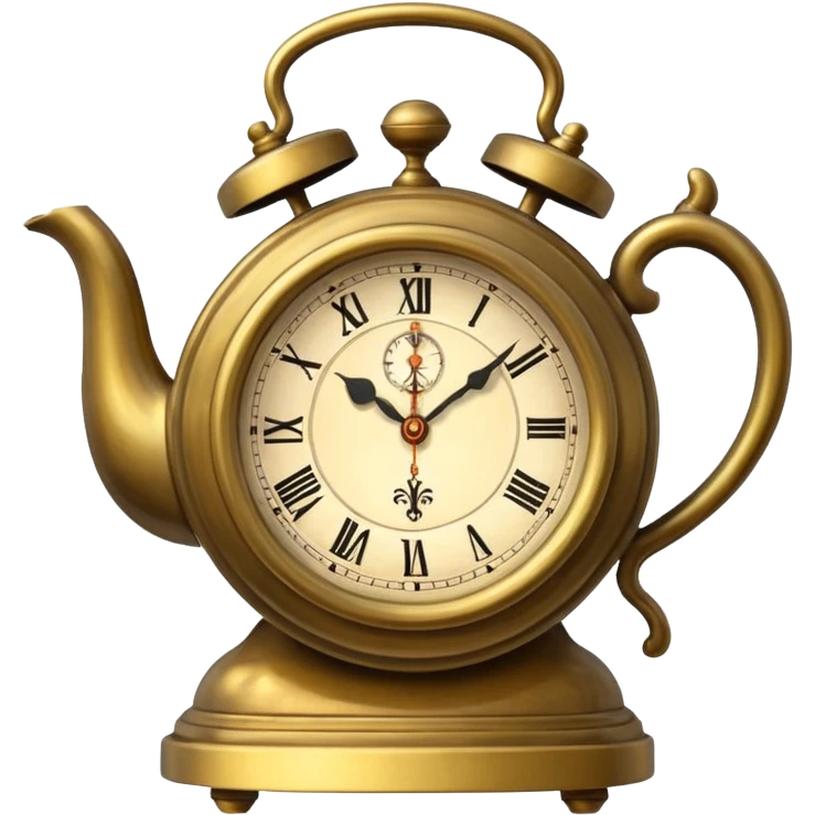 Clock that tea emoji