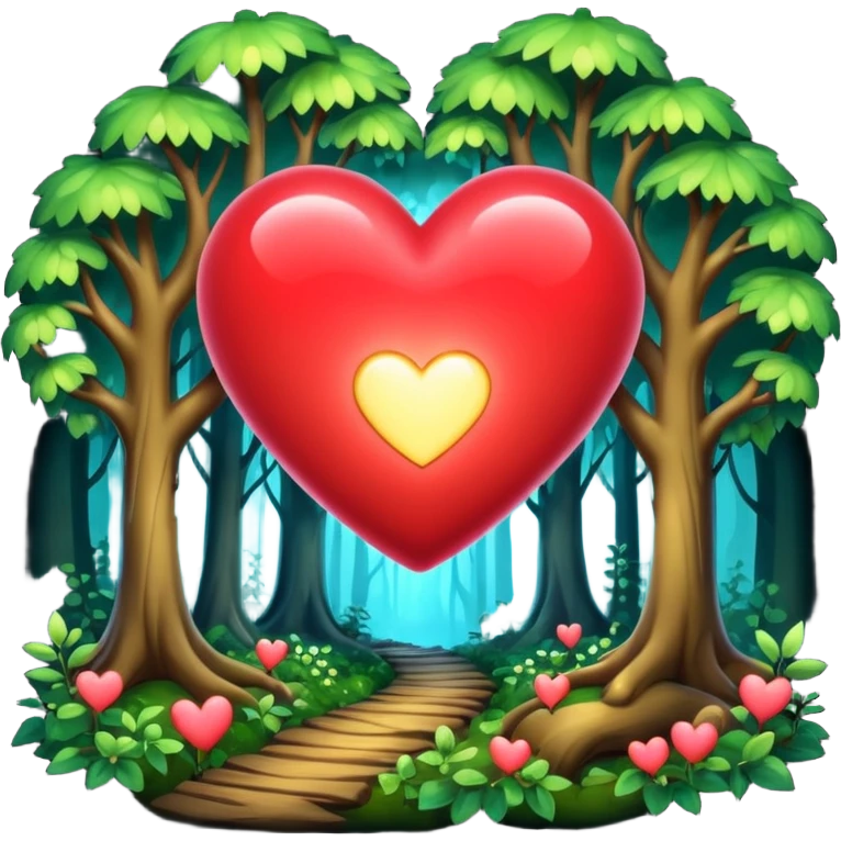 enchanted forest illuminate heart emoji