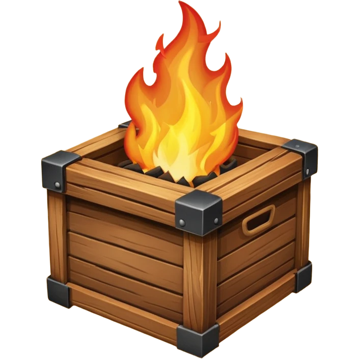 box on fire emoji